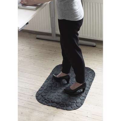 Aflastningsmåtte StandUp Air sort 770x530x19mm