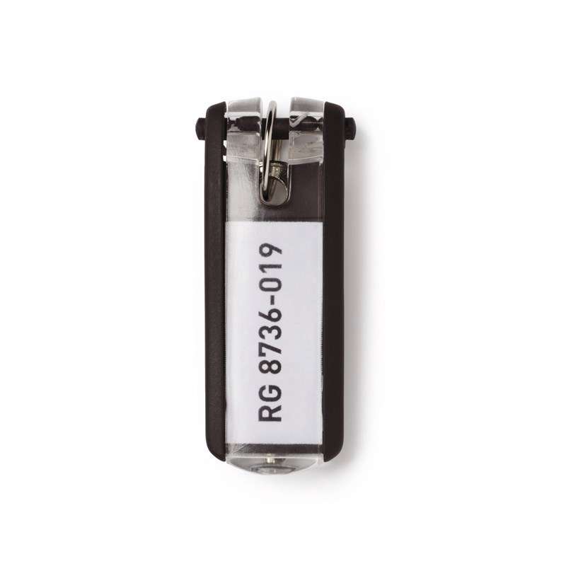 Nøgleskilte til Durable Keybox sort 65x25mm