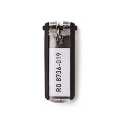 Nøgleskilte til Durable Keybox sort 65x25mm