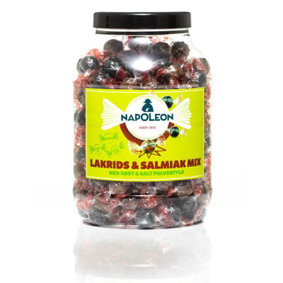 Bolcher lakrids/salmiak indpakket tvistet 1100 g