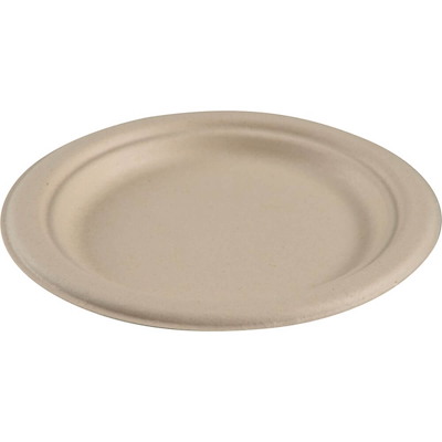 Engangstallerken komposterbar Gastro-Line Ø18cm 50stk, natur