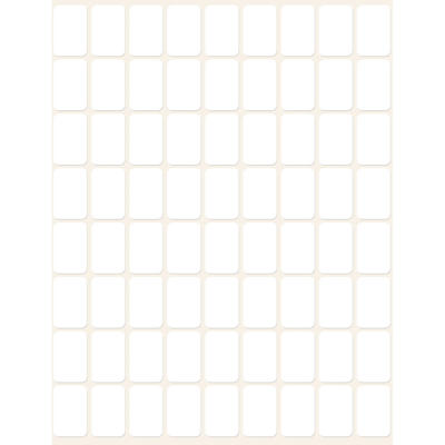 Etiket Avery hvid 12x18mm 3312 1800stk/pk