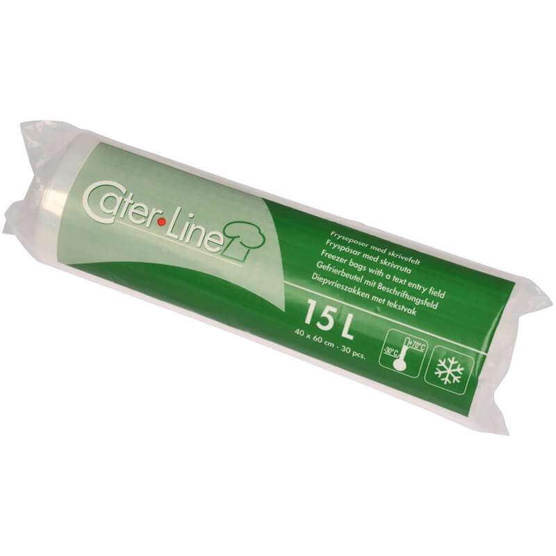 Fryseposer 15L 40x60 Ld, Klar 30 ps/rl