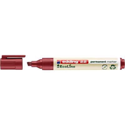 Marker Edding 22 EcoLine rød perm. 1-5mm