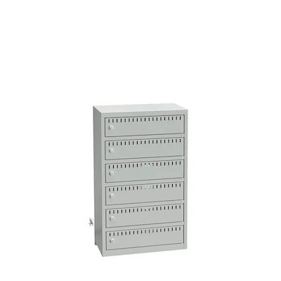 Ladeskab Sono B550 t/ cykel batterier 6 rum væg grå