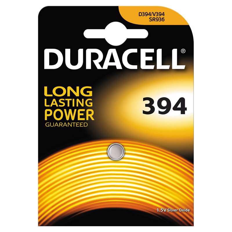Batteri Duracell 394 1,5V Silver Oxide 1stk/pak