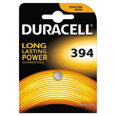 Batteri Duracell 394 1,5V Silver Oxide 1stk/pak