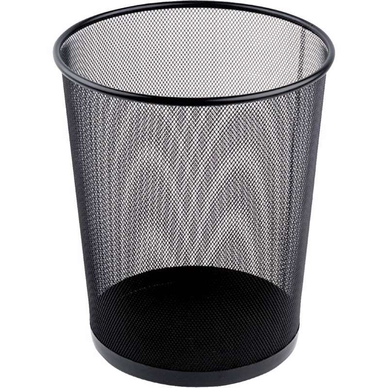 Papirkurv tråd metal sort