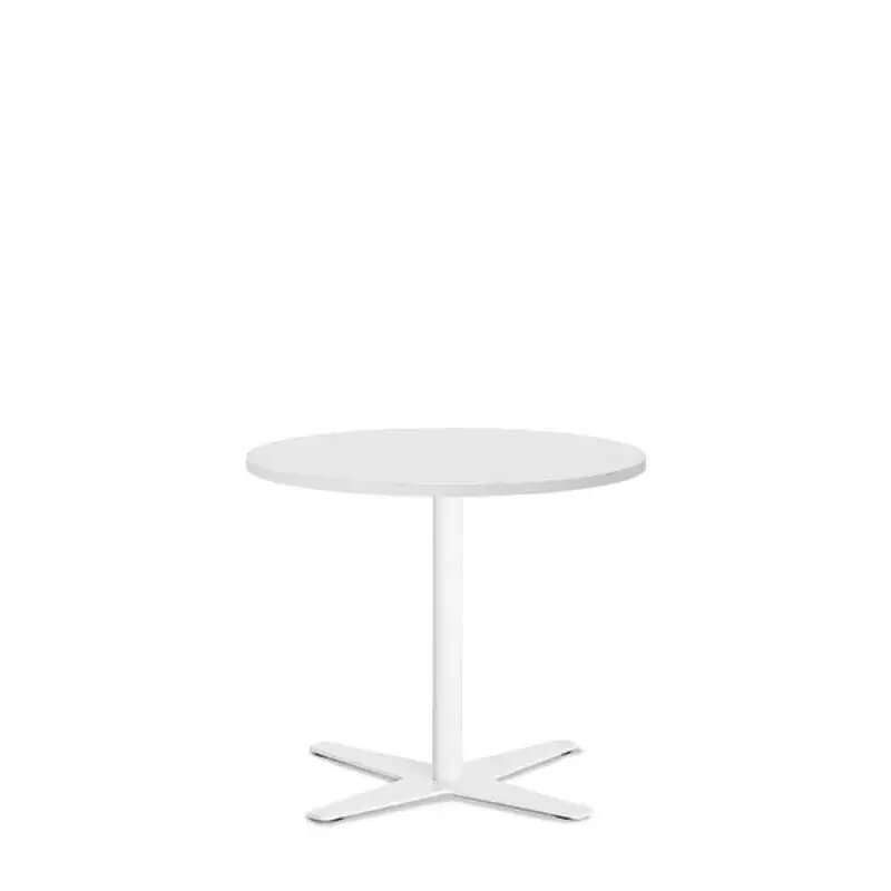 Bord Sono Amy Ø650mm H582mm, Hvid laminat Hvid stel