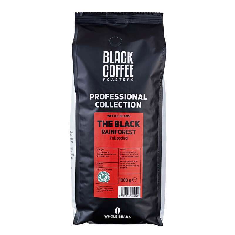 Kaffe BCR Espresso hele bønner The Black RFA 1 kg/ps