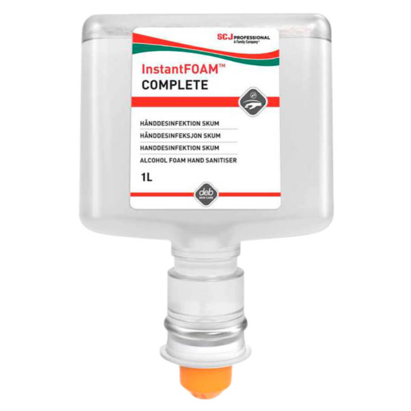 Hånddesinfektion, Deb InstantFOAM, 1l, 80% ethanol t/disp.