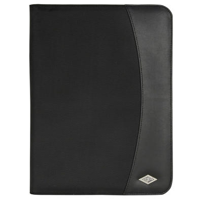 Konferencemappe Wedo A4 sort læderlook leveres i gaveæske