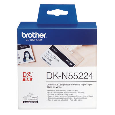 Label Brother hvid DKN55224 3048mx54mm u/lim papirtape