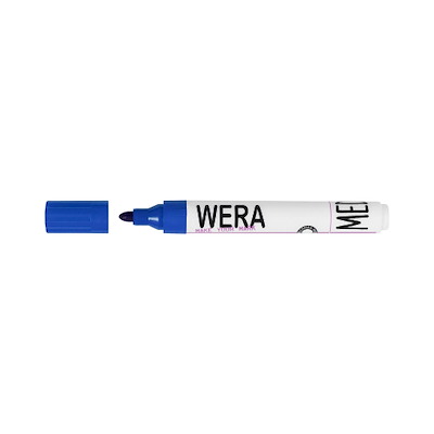 Marker BNT Wera permanent blå rund spids 1-3 mm