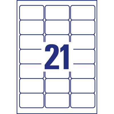 Etiketter Avery shipping inkjet 63,5x38,1mm 21/ark J8160-25