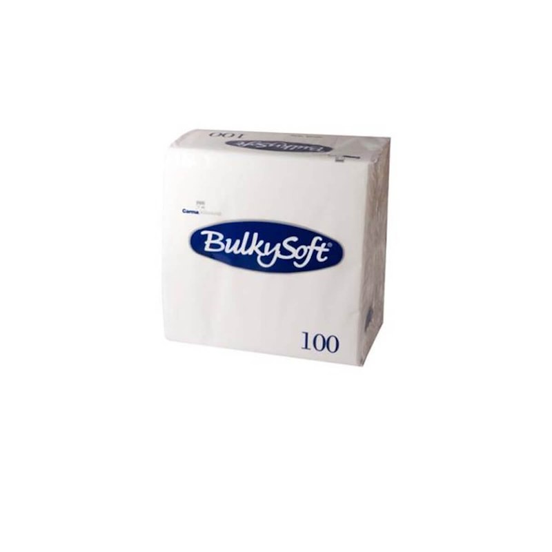 Serviet Bulky Soft 33x33 2-lag hvid /100