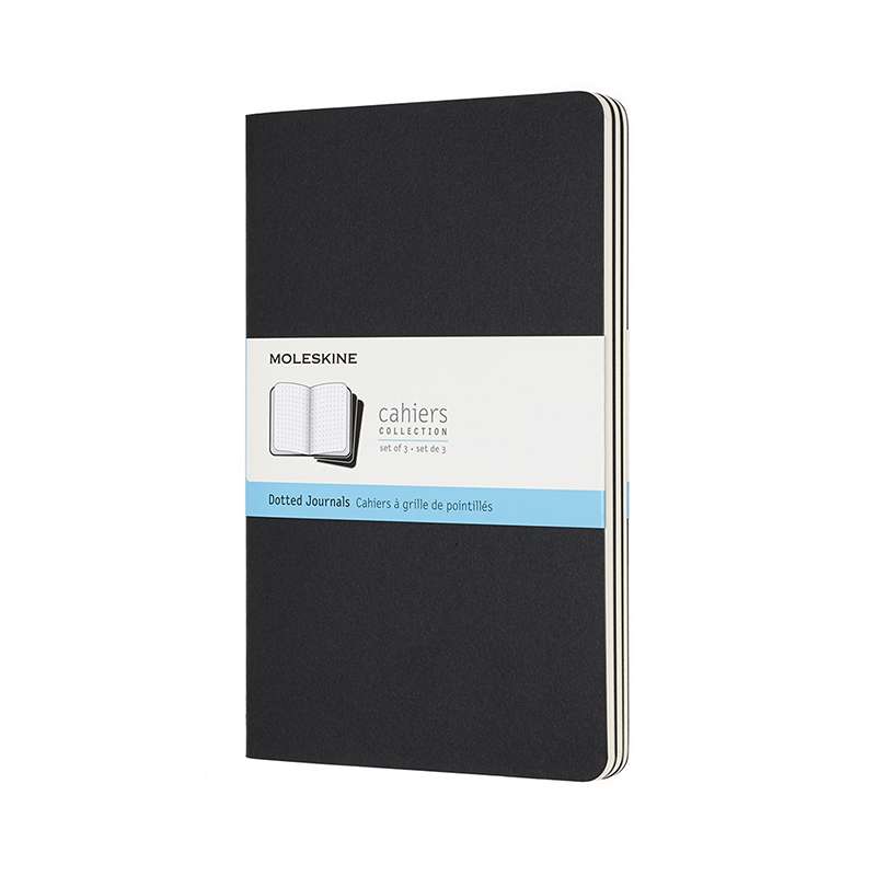Notesbog Moleskine Cahier Journal dotted L 13x21cm pk./3