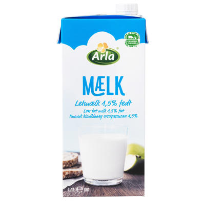 Letmælk Arla UHT 1,5% /10x1L