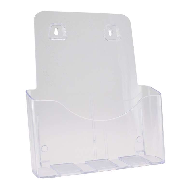 Brochureholder BNT A4 klar 1 rum bord/væg 297x210mm