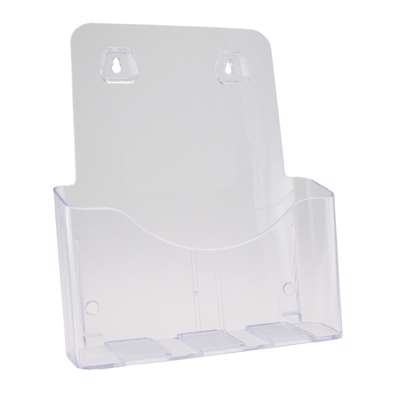 Brochureholder BNT A4 klar 1 rum bord/væg 297x210mm