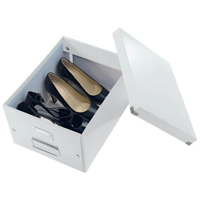 Arkivboks Leitz Click&Store hvid medium