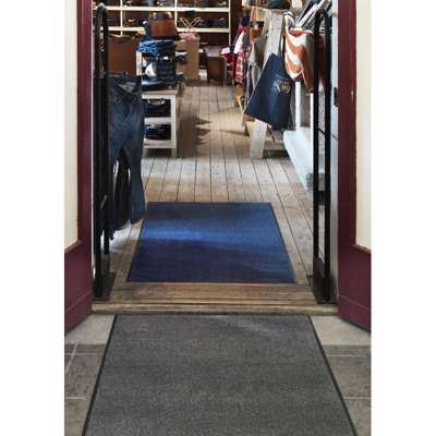 Måtte Solett 60x90cm 8mm m/kantliste PP/vinyl grå