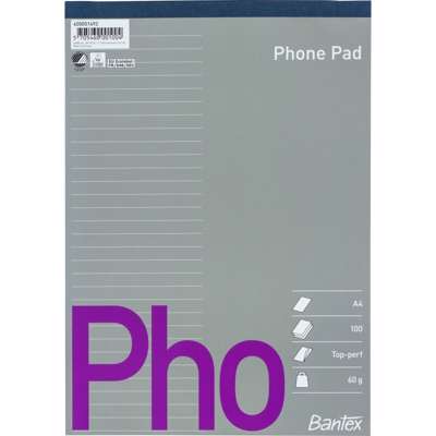 Blok A4 hvid 60g toplimet lin. og stub /5