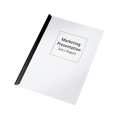 Klemrygge Esselte A4 sort 6mm t.max 60 ark 50stk/pk 21781