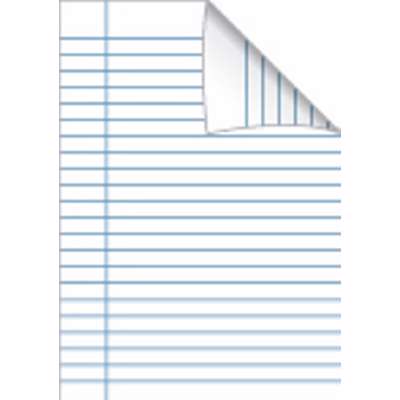 Skolehæfte Bantex A5 lin 22 linjer 24bl 60g rød