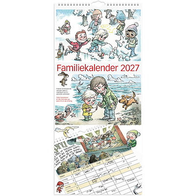 Familiekalender 2027 Mayland 6 kol. illu.