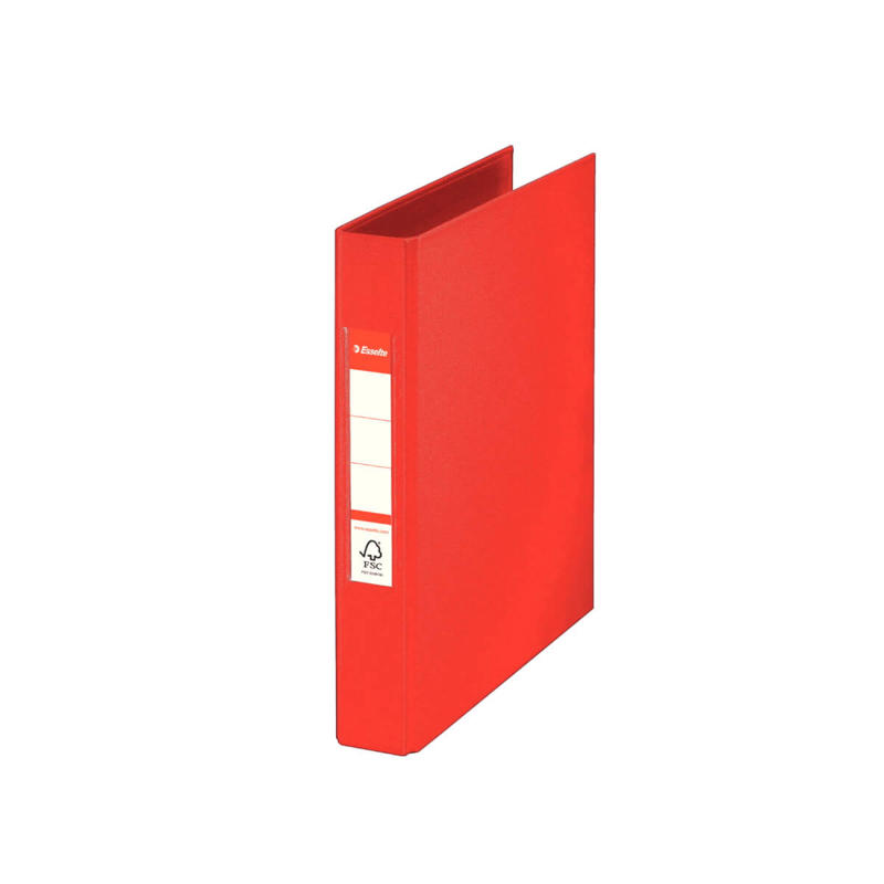 Ringbind Esselte PP rød A5 25mm 2-rings 47683