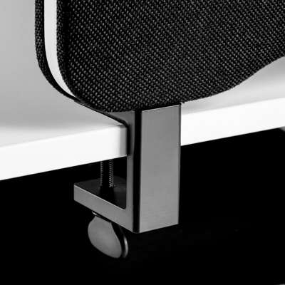 Bordbeslag sort t/skærmvæg Edge topmontering 2stk/pk