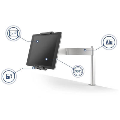 Tabletholder Durable til bord 7"-13" m. bordklemme