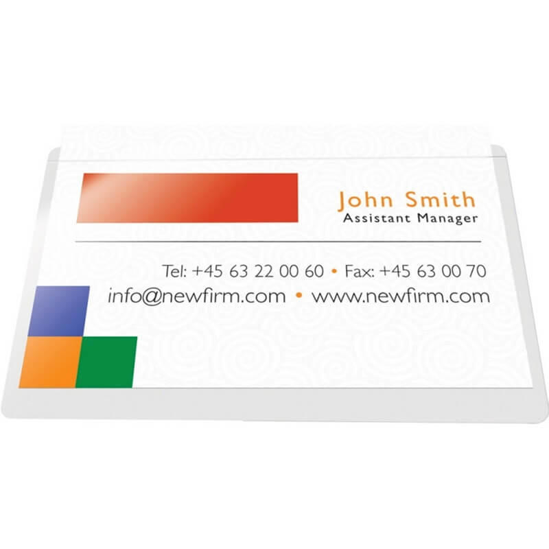 Magnetlomme 6x9cm t/visitkort åben lang /50