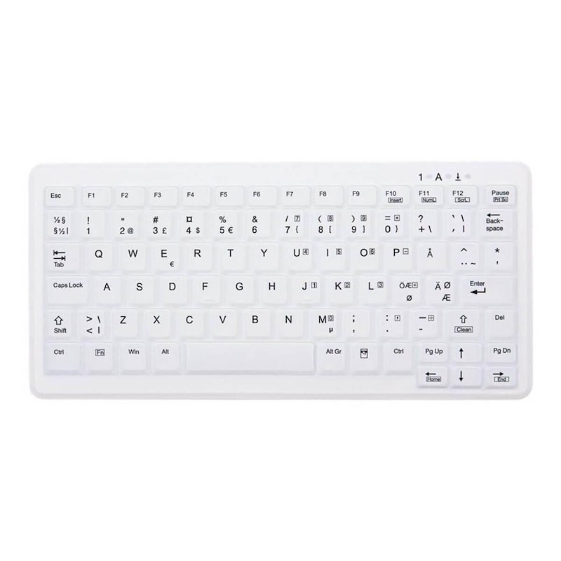 Tastatur Active AK-C4110 Silicone hvid nordisk
