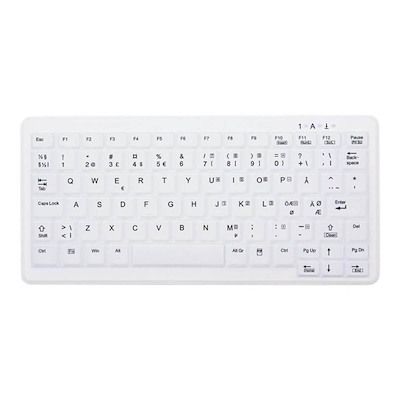 Tastatur Active AK-C4110 Silicone hvid nordisk