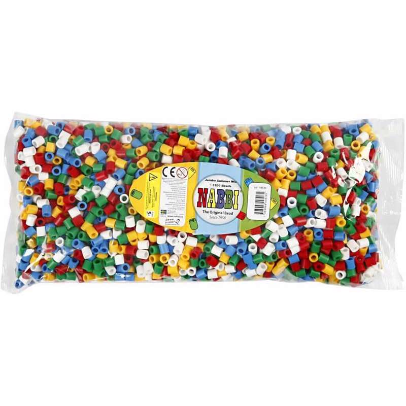 Rørperler Creas 10x10mm/ass. 3.200