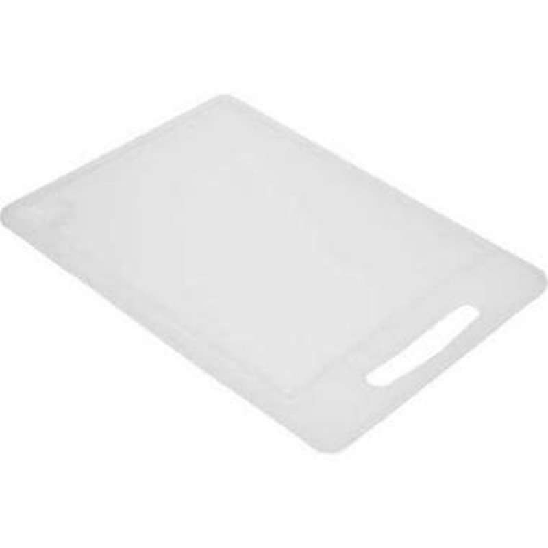Skærebræt med saftrille 36x25x0.8 cm Nylon plast Hvid