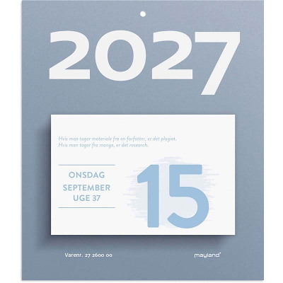 Afrivningskalender Humør 2027 Mayland