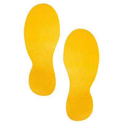 Gulvmærker Fod Duraline Strong 90x240x0,07mm 5stk/pk gul