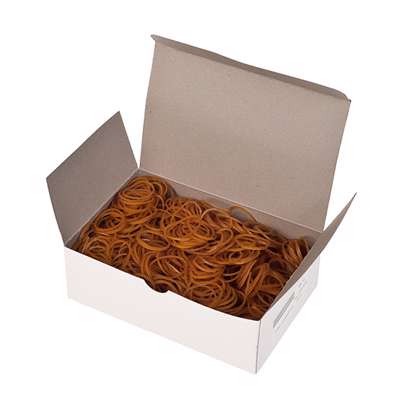Gummibånd nr. 18 brun 80mm 250g/pk