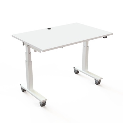 Hæve-sænkebord Flip Top ConSet 120x80 hvid/hvid