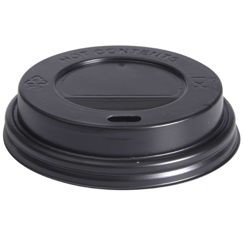 Låg plast t/ bæger Gastroline Ø8 cm sort /100