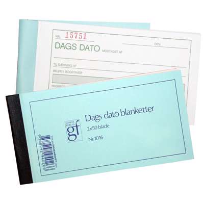 Dags Dato 1016 148x84 mm 50 bl m/kopi