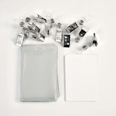 Navneskilte t/ID 60x90mm blød plast stående format