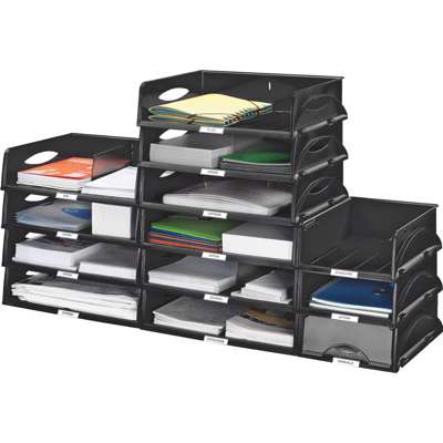 Brevbakke Leitz Sorty Jumbo sort 47x11x35.5 cm