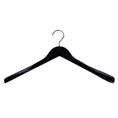 Bøjle træ t/jakke, 44,5cm, sort, pk/50 stk.