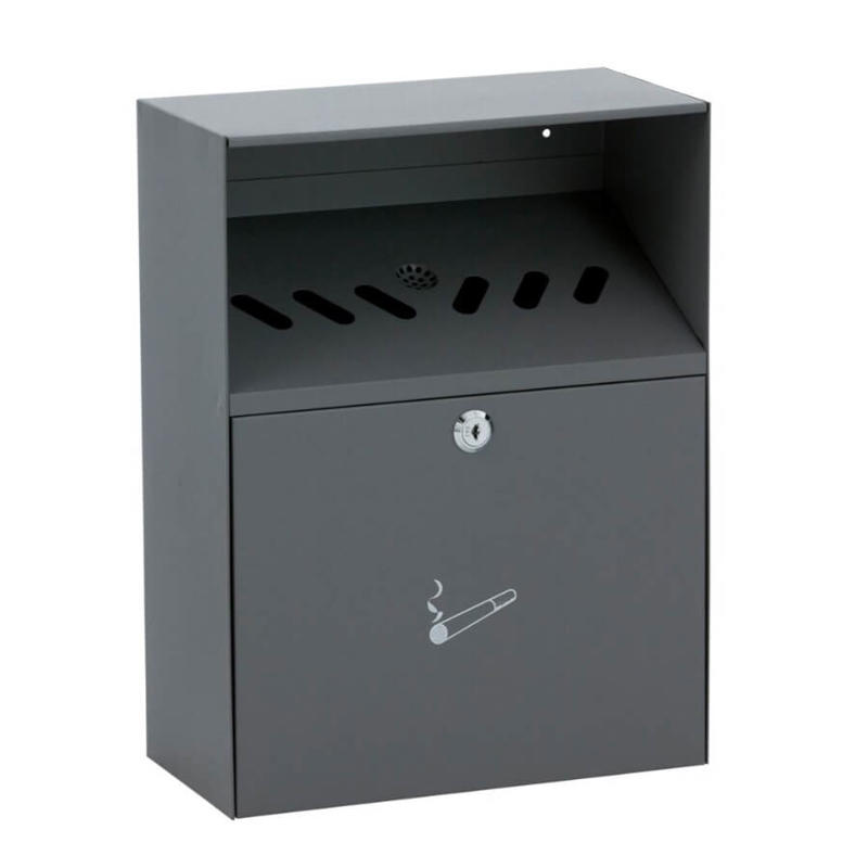 Askebæger udendørs m/inderspand grå