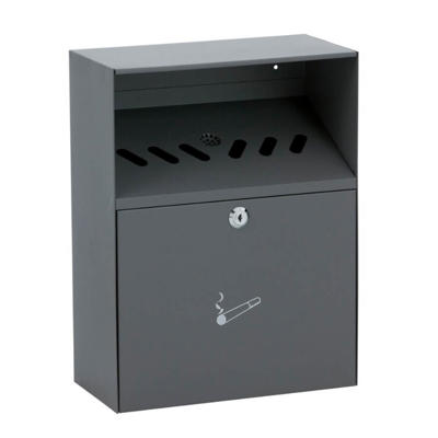 Askebæger udendørs m/inderspand grå