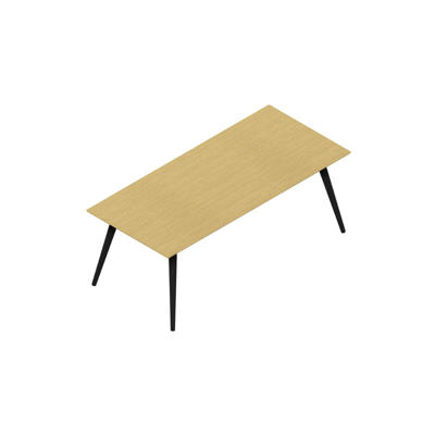 Konferencebord Dencon XL 1927 200x90 HPL eg/sort